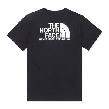 The North Face 印刷Logo圖案短袖T恤-黑色