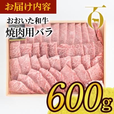 ふるさと納税 佐伯市 おおいた和牛 焼肉用 バラ (600g)