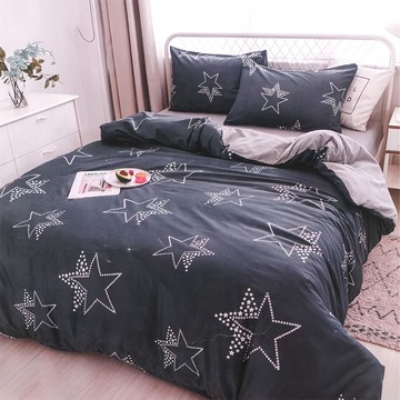 Carolan 頂級舒柔棉床包枕套組  Queen Size  星河