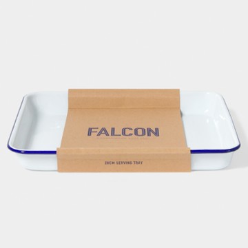英國Falcon 獵鷹琺瑯 琺瑯托盤 藍白
