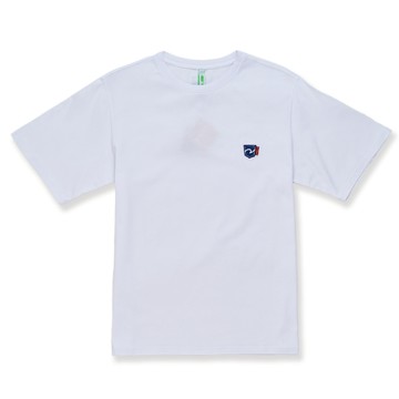 5th STREET｜男裝｜胸前LOGO繡花短袖T恤｜白色