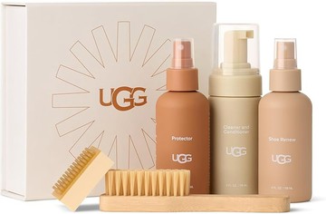 [5美國直購] UGG Care Kit Set 羊皮靴 拖鞋 保養組 4oz 清潔劑 防水噴霧 清新噴霧 竹柄刷 麂皮擦 Unisex's 清潔&保養組合  (TC2)1171598