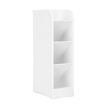 得力Deli5格斜插筆筒/W8933/白色/205x59x92.5mm