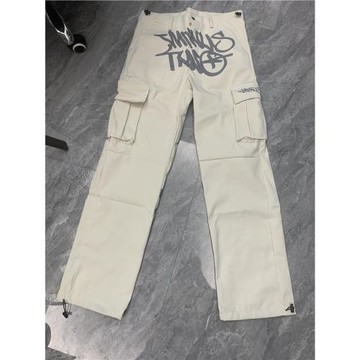 Minustwo cargos 印花拼接工裝褲潮流休閑高街長褲ins超火百搭af1