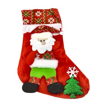 聖誕襪  17.5吋  聖誕樹娃娃  4組