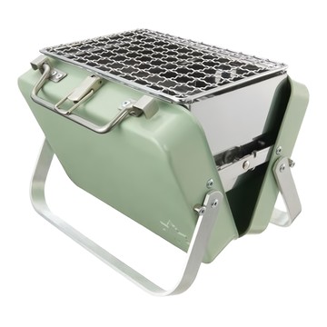 LOGOS 手提箱型烤肉迷你爐  組立尺寸19.1 x 15.5 x 高14.8cm + 烤網尺寸16.5 x 11.4cm + 收納尺寸19.1 x 15.4 x 高6.9cm  1個