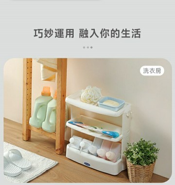 Keyway 聯府  風呂浴室三層架(附鉤) 置物架 收納架 瀝水置物架 餐具架 浴室收納 居家收納架  A33【139百貨】