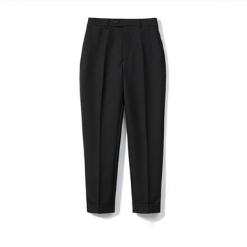 設計師品牌muslun基礎款 修身版型九分褲小腳精紡羊毛