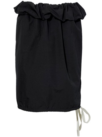 Proenza Schouler - Hayley ruffle-trim skirt - women - Cotton/Polyester - L - Black