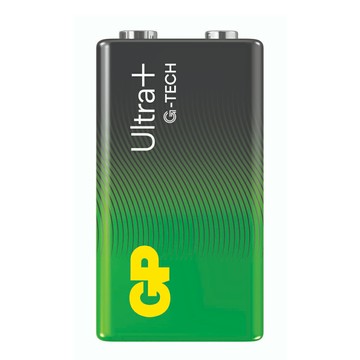 【超霸GP】9V黑ULTRA PLUS超特強鹼性 電池1粒/10粒裝(收縮膜裝9V鹼性電池)