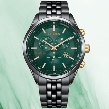 CITIZEN星辰 GENT S系列 亞洲限定款 光動能計時腕錶 新年禮物 推薦 送禮 42mm/AT2576-50X