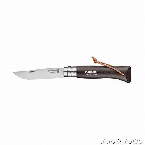 オピネル OPINEL ステンレススチール 革紐付 #8 Colorama ナイフ 小型ナイフ 折り畳みナイフ