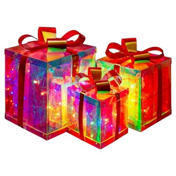 禮物盒智能調控燈三件套  15/20/25cm USB燈