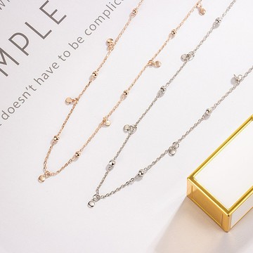 Sweet Air L23 日韓流行時尚項鍊 雜誌推薦款 小巧圓珠圓片 項鍊 頸鏈