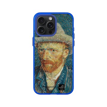 iPhone 15 Pro Max Clear 激光藍 - Van Gogh Museum - 戴灰氈帽的自畫像