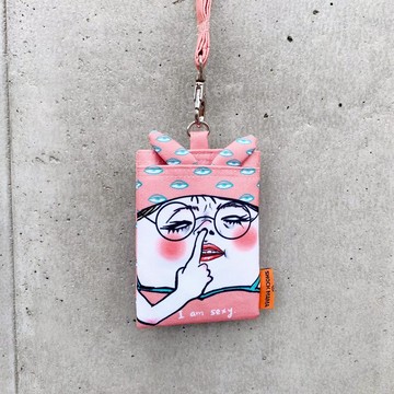 凱薩琳 掛頸票卡夾 識別證 卡套 防潑水