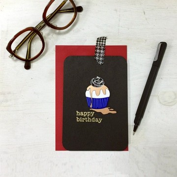 生日  Happy birthday 紀念 立體蛋糕 祝福萬用卡片 明信片