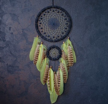 天然手工大型捕夢網家居裝飾