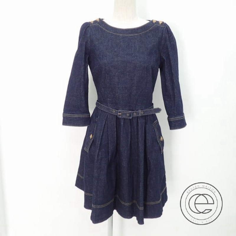 国内正規 Burberry Blue Labelバーバリーブルーレーベル E1j05 141 29 ベルト付 ボートネック デニムワンピース38 レディース 通販 Lineポイント最大0 5 Get Lineショッピング