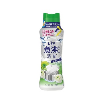 Lenor 日本P&G -煮沸般超消臭衣物香香豆-陽光森林420ml/綠色瓶(衣物香氛豆,洗衣除臭芳香顆粒,室內晾曬防臭劑)