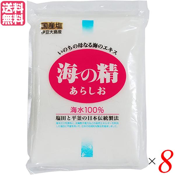 塩 粗塩 あら塩 海の精 海の精 あらしお 500g ８袋セット 送料無料