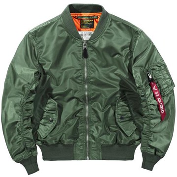 VIP純色ma1飛行員夾克男薄款大碼寬松帥氣工裝外套韓版棒球服潮流