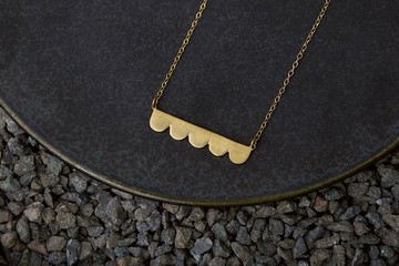 Misstache N.5 鬍子小姐 5號 黃銅項鍊 Brass Necklace