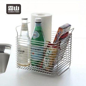 日本霜山 304不鏽鋼可層疊置物架/萬用收納架-L