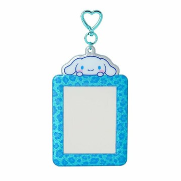 asdfkitty*大耳狗 豹紋 票卡套附鑰匙圈 證件套 悠遊卡套 隨身相框-可放照片-日本正版商品