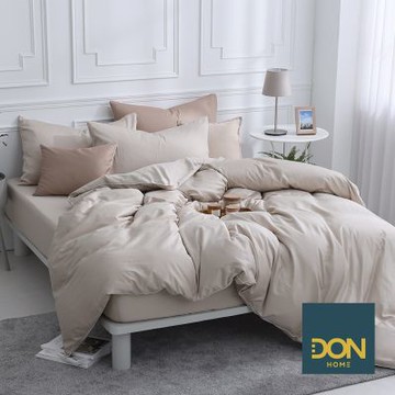 DON 雙人300織長絨棉兩用被床包枕套組(時光漫旅)-橡樹米