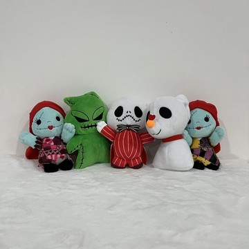 【臺灣出貨】聖誕夜驚魂南瓜王子骷髏傑克毛絨玩具萬聖節莎莉玩偶娃娃公仔裝飾