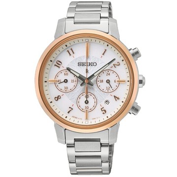 seiko SK037精工 LUKIA 廣告款 太陽能計時女錶36.2mm SK037 V175-0FC0KS(SSC906J1)｜樂天全館特惠中★指定刷卡回饋10%