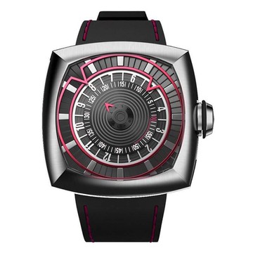 Inception V1.0 日晷錶 -銀紅 – A01-01｜限時75折，加碼贈送錶帶（款式隨機，送完為止）