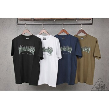 【HYDRA】Thrasher Green Tiger Flame S/S T-Shirt 火焰 虎紋 短T【TS37】
