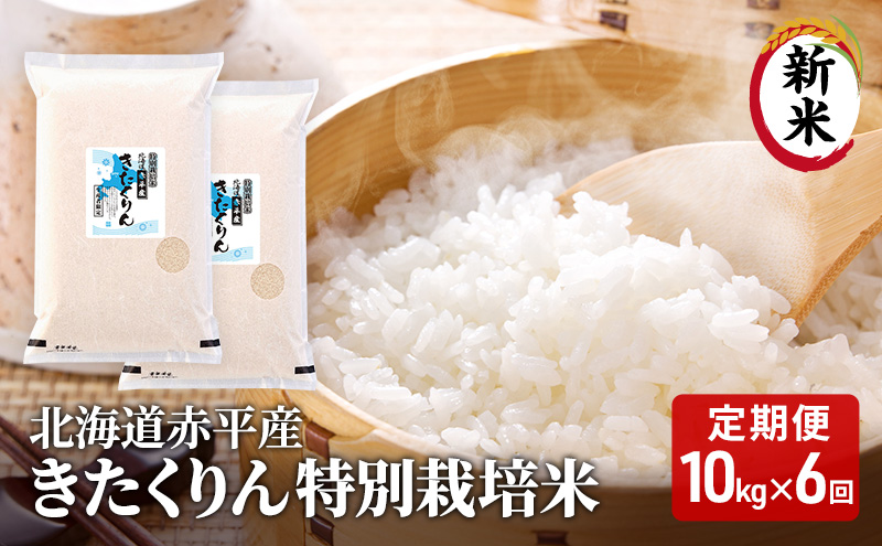 北海道赤平産 きたくりん 10kg (5kg×2袋) 特別栽培米  精米 米 北海道 定期便