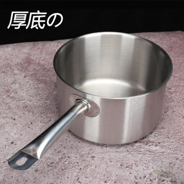 復底高身汁鍋不銹鋼厚底湯奶鍋烘焙奶鍋西餐式醬汁鍋燃氣電磁爐鍋