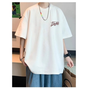 『隔日到貨！』圓領上衣 透氣短袖 t-shirt  棉t 寬鬆 落肩 純棉短袖 短袖T恤 時尚T恤 風格百搭