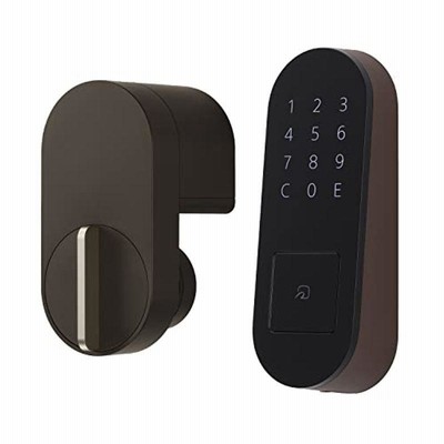 Qrio Lock キュリオロック ブラウン &Qrio Pad キュリオパッド ブラウン 暗証番号 カード で解錠スマートロック スマート
