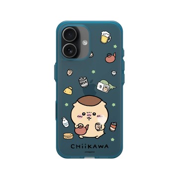 iPhone 17 Clear (相機按鈕) 夜幕藍 - 吉伊卡哇Chiikawa - 栗子饅頭與他的小物