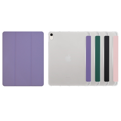 Metal-Slim Apple iPad Air 10.9吋(第5代) 2022 TPU軟殼全包覆三折立架式防摔保護皮套(內置筆槽)@#@ Metal-Slim Apple iPad Air 10 . 9 吋(第 5 代) 2022 TPU軟殼全包覆三折立架式防摔保護皮套(內置筆槽)