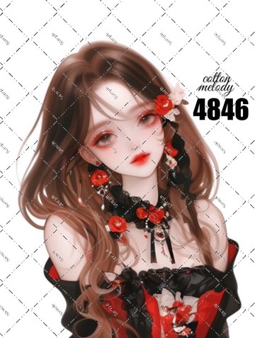 original sticker no.4846 人物貼紙 原創貼紙 原創人物貼紙 裝飾貼紙 cotton melody