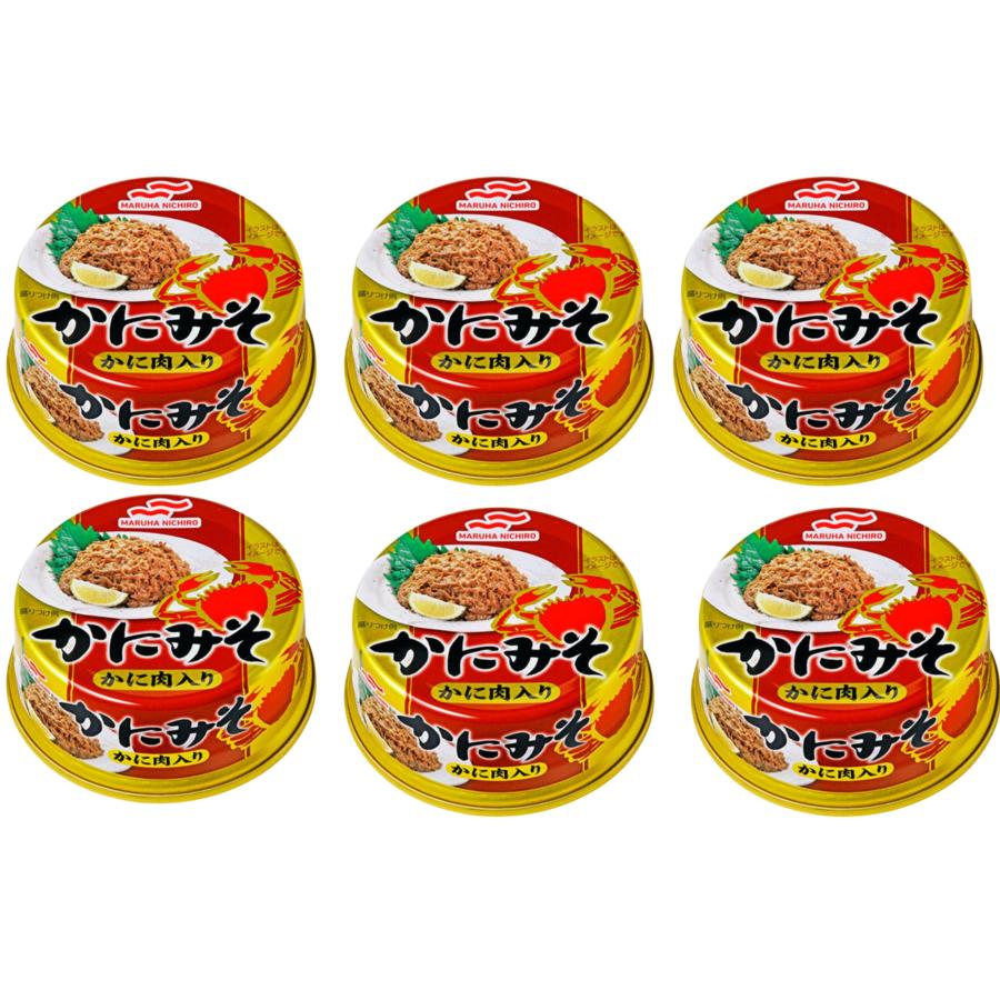 マルハニチロ かにみそかに肉入 50g×6缶