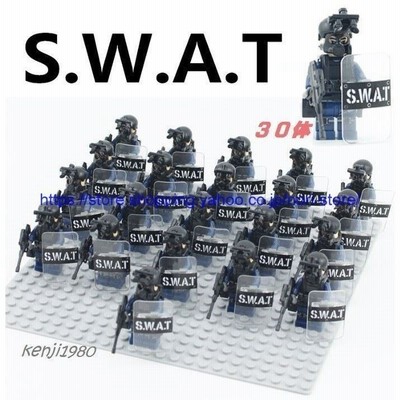 ミニフィグ ３０体セット Swat 警察特殊部隊 スワット 警察 シールド レゴ風 ブロック 武器モデル ミリタリー 通販 Lineポイント最大get Lineショッピング