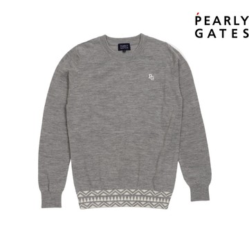 【ṔEARLY GATES】女款灰色柔軟保暖舒適彈性佳長袖羊毛毛衣 JLTQ70106