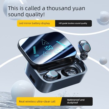 新品上市!!熱門爆品！！SONY索尼通用無線藍牙耳機入耳式長續航大電量數顯萤幕可充電耳機