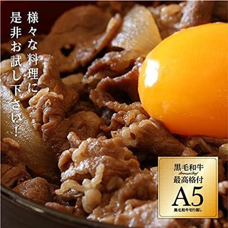 肉 牛肉 黒毛和牛 A5 超贅沢切り落とし (400g)