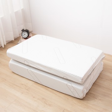 Pillove 銀離子天絲完美釋壓8cm加厚床墊-雙人加大6×6尺 / 直立棉床墊 / 日式三折墊 / 透氣床墊