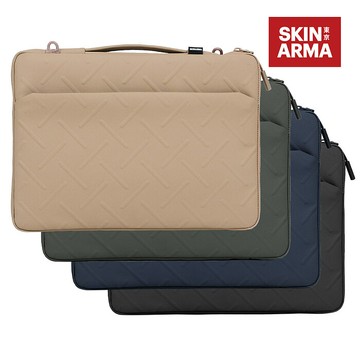 Skinarma日本潮牌 Juno MacBook14吋 鐵花筆電包卡其色