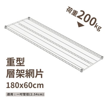 鐵架配件｜層架專用重重型中補強網片 180X60－耐重200kg》層版 層架 鐵網 波浪架 置物架 鐵力士架（附夾片）