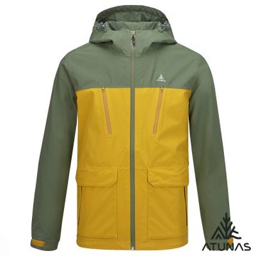 【ATUNAS 歐都納】男款樂遊GORE-TEX 2L+羽絨2IN1外套A1GT2510M霧綠/金黃棕/防風/防水/透氣/禦寒/樂遊戶外